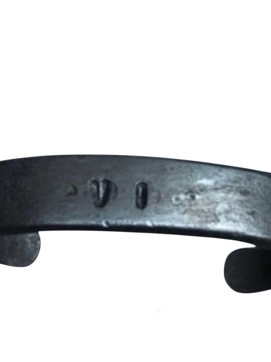 Jewelry - Men's Hand-Forged Iron Cuff Bracelet – Size 8 | VI | 6-Year Anniversary Gift